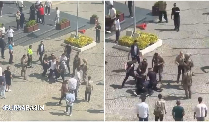 Bursa Adliyesi Önünde Meydan Savaşını Aratmayan Kavga