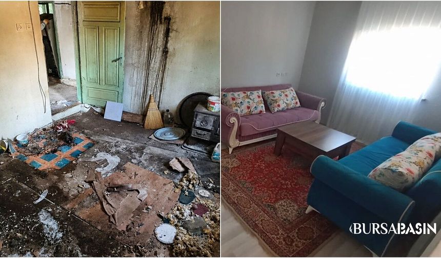 İnegöl’de İyilik Seferberliği: Yaşlı Kadının Evi Yenilendi