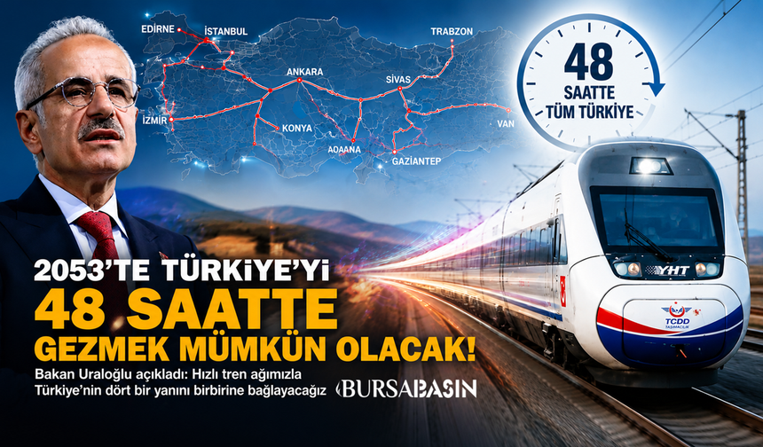 Uraloğlu: 2053'te Türkiye Hızlı Trenle 48 Saatte Gezilecek