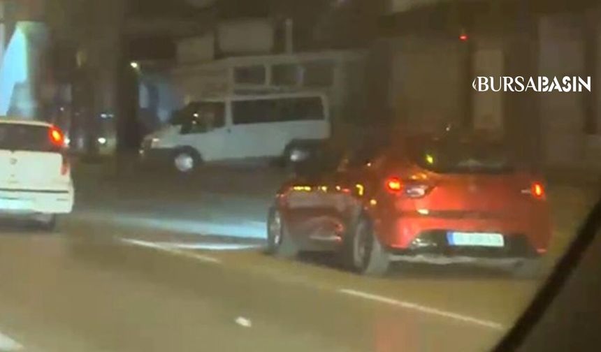 Bursa'da Trafikte Tehlikeli Makas Kamerada
