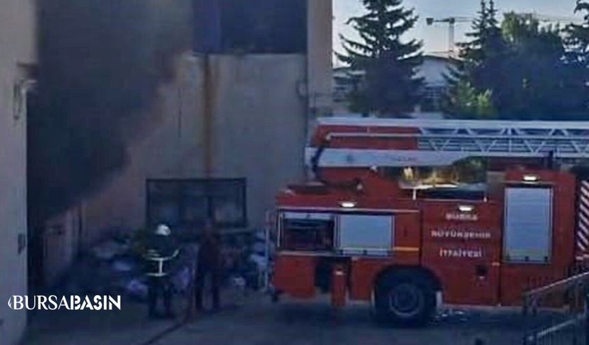 İnegöl OSB'deki Fabrika Yangını Korkuttu