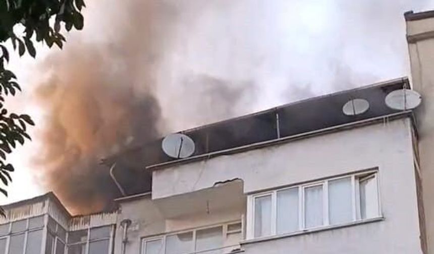 İnegöl’de apartman deposunda yangın paniği