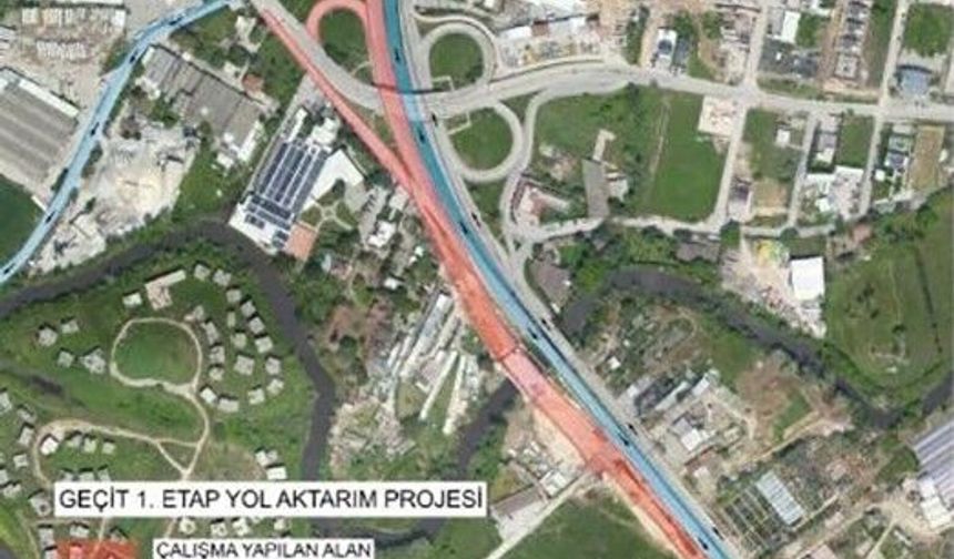 Bursa’da Geçit Köprüsü İçin 15 Günlük Trafik Düzenlemesi