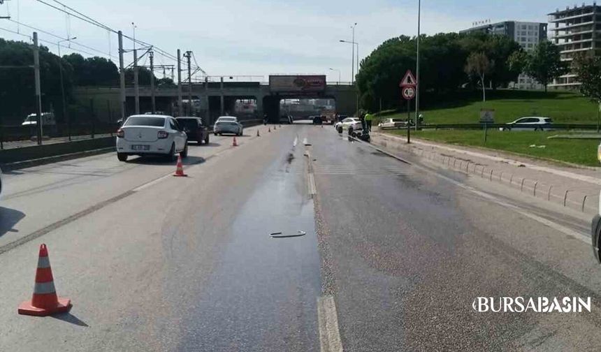 Bursa'da kimyasal madde alarmı! Trafik kilitlendi