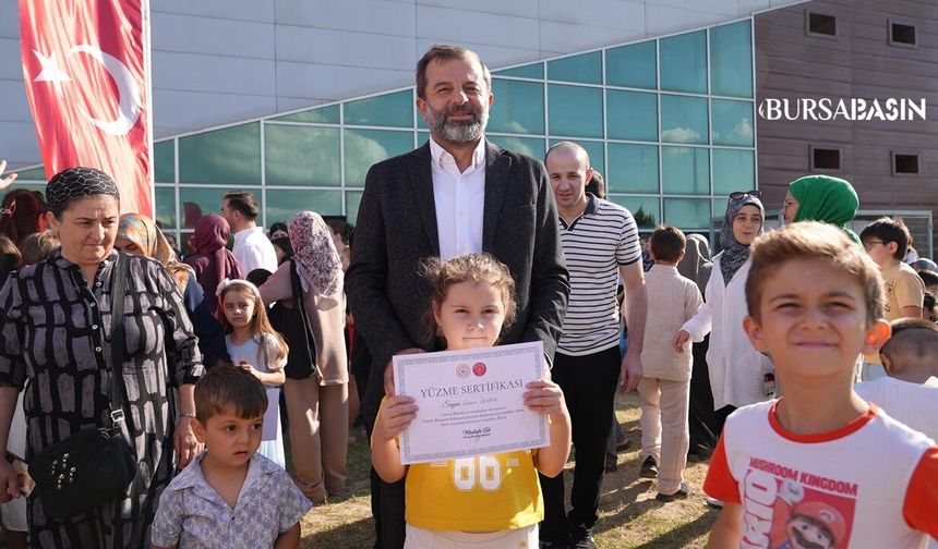 Gürsu’da 600 Çocuk Yüzme Öğrenerek Havuzdan Çıktı
