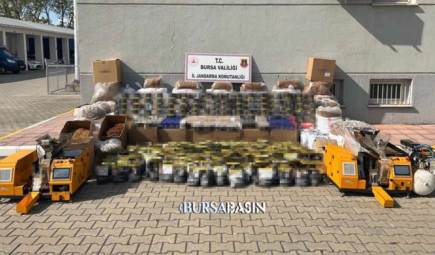 Bursa’da 3,2 Milyon Liralık Kaçak Tütün Operasyonu