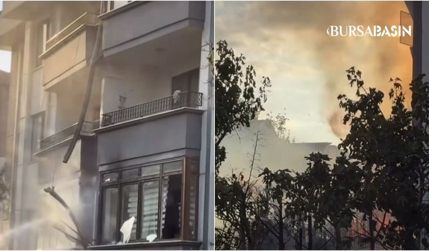 Bursa'da şarj istasyonu yangını daireye sıçradı