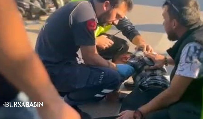 İnegöl’de Otobüsün Çarptığı Genç Yaralandı