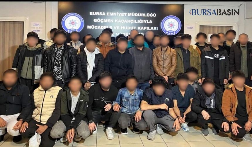 Bursa’da göçmen kaçakçılığı operasyonu: 11 gözaltı