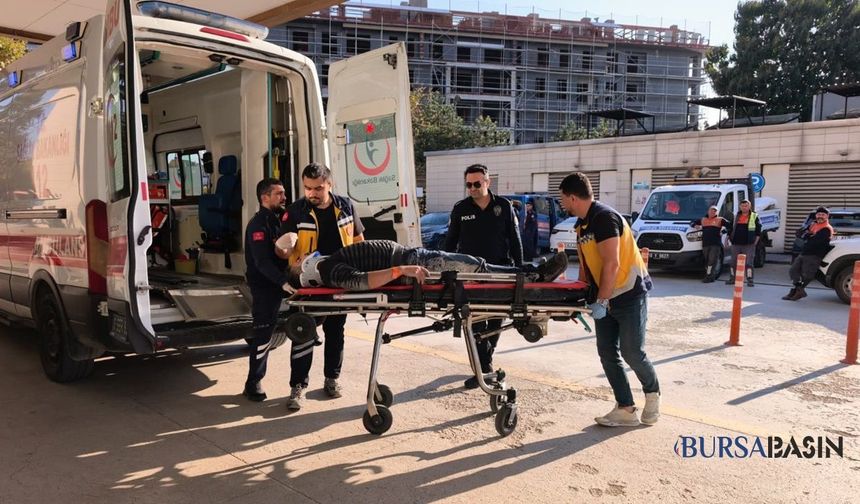 İnegöl’de İş Yeri Sahibi 3 Metreden Düştü