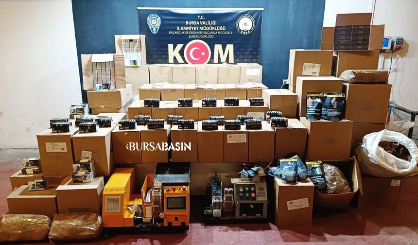 Bursa’da Kaçak Sigara Operasyonu! 627 Bin Makaron Ele Geçirildi